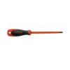 Insulated safety slotted screwdrivers